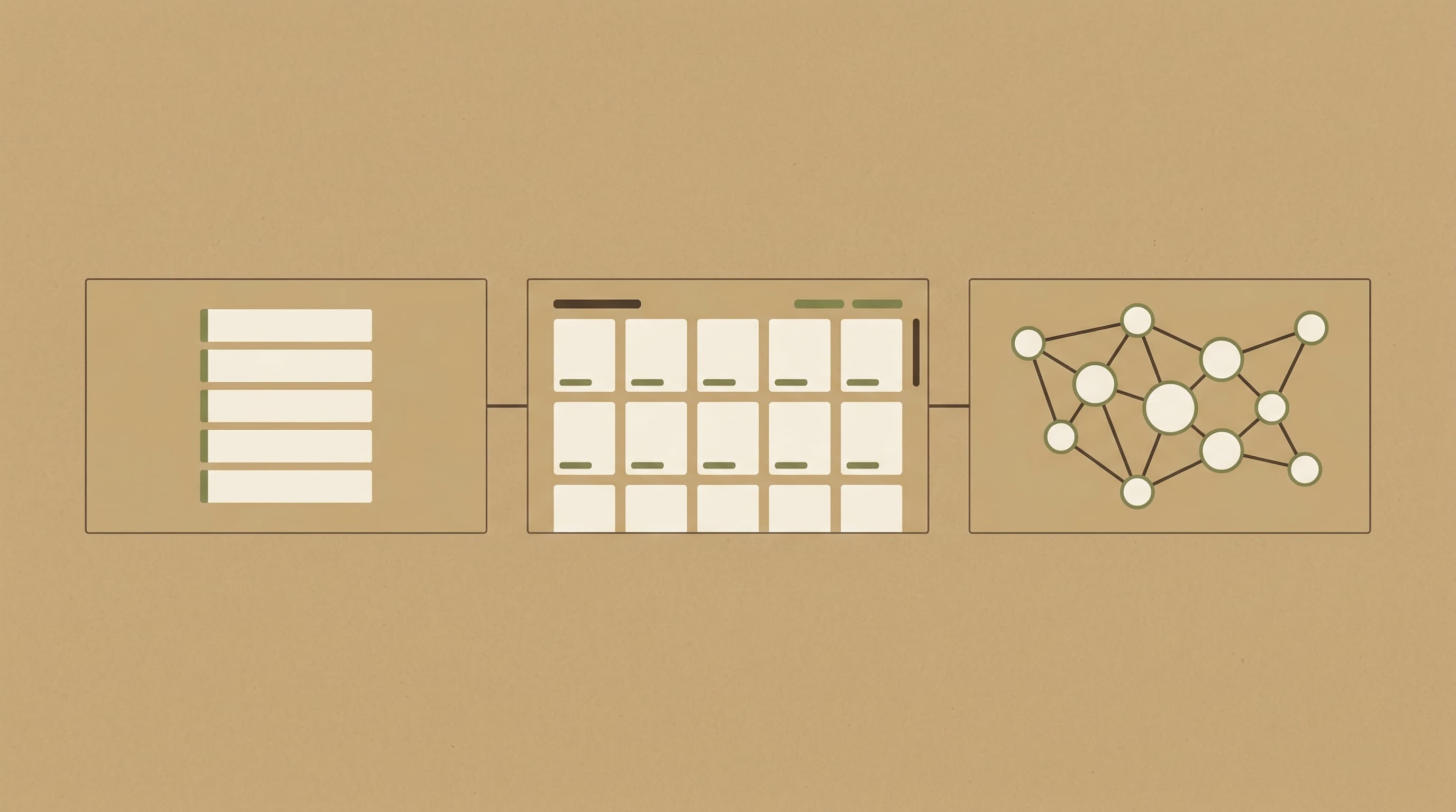 Three approaches to outlining