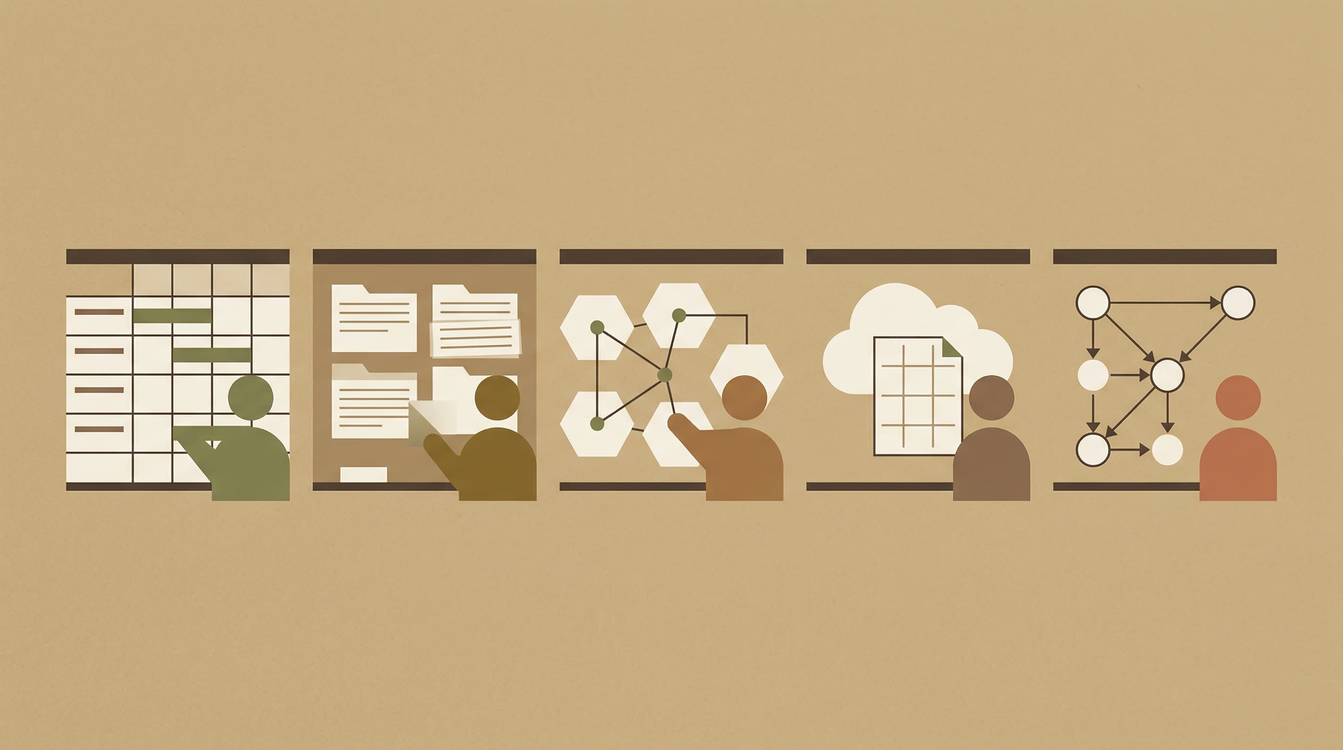Five different approaches to story planning software